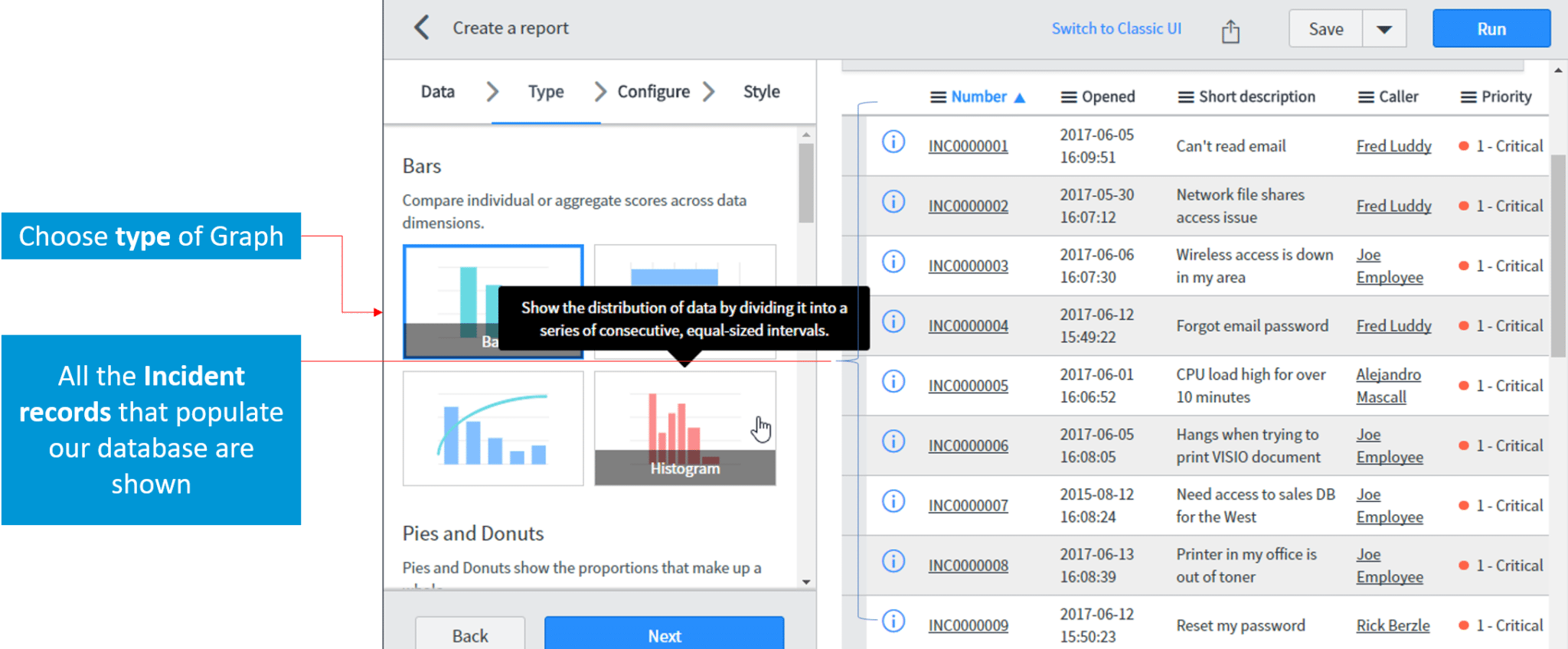 create report with chart type-servicenow itsm tools- edureka